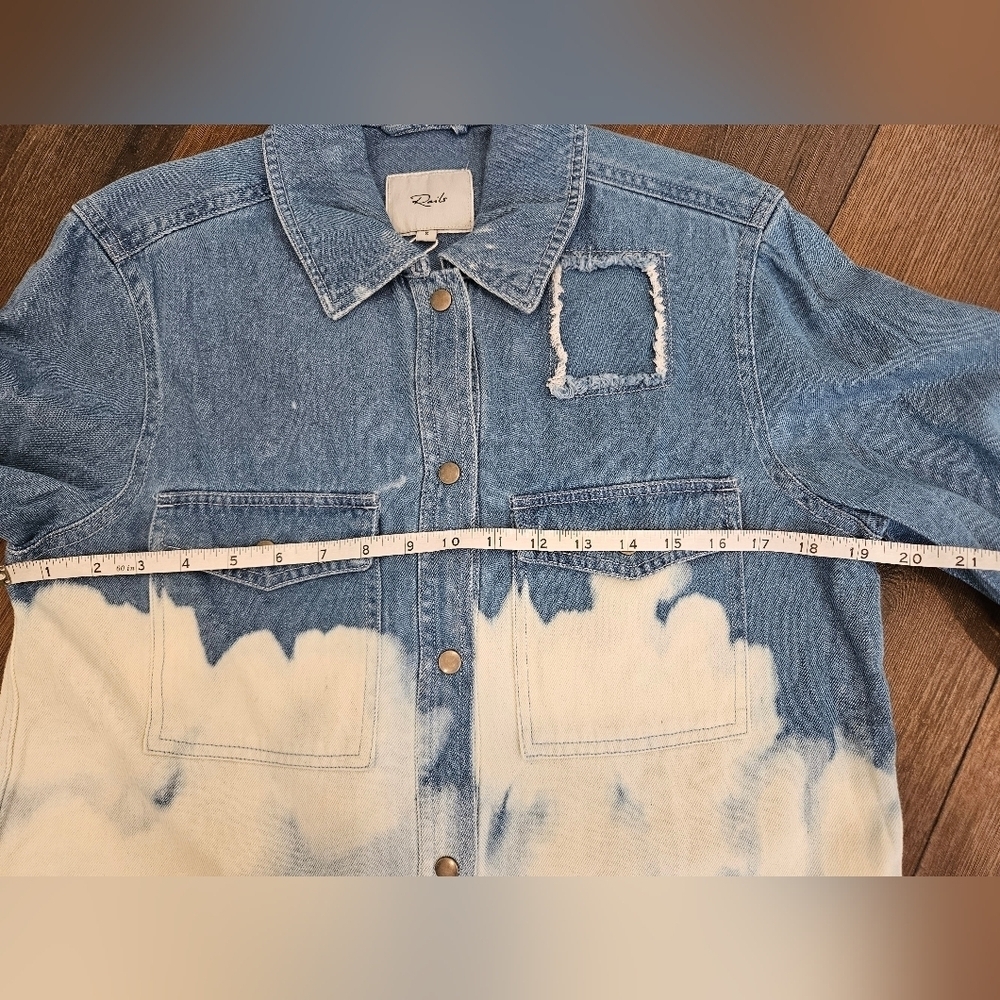 NWT Rails Turner Bleached Denim Shirt - SIZE S - Picture 12 of 14